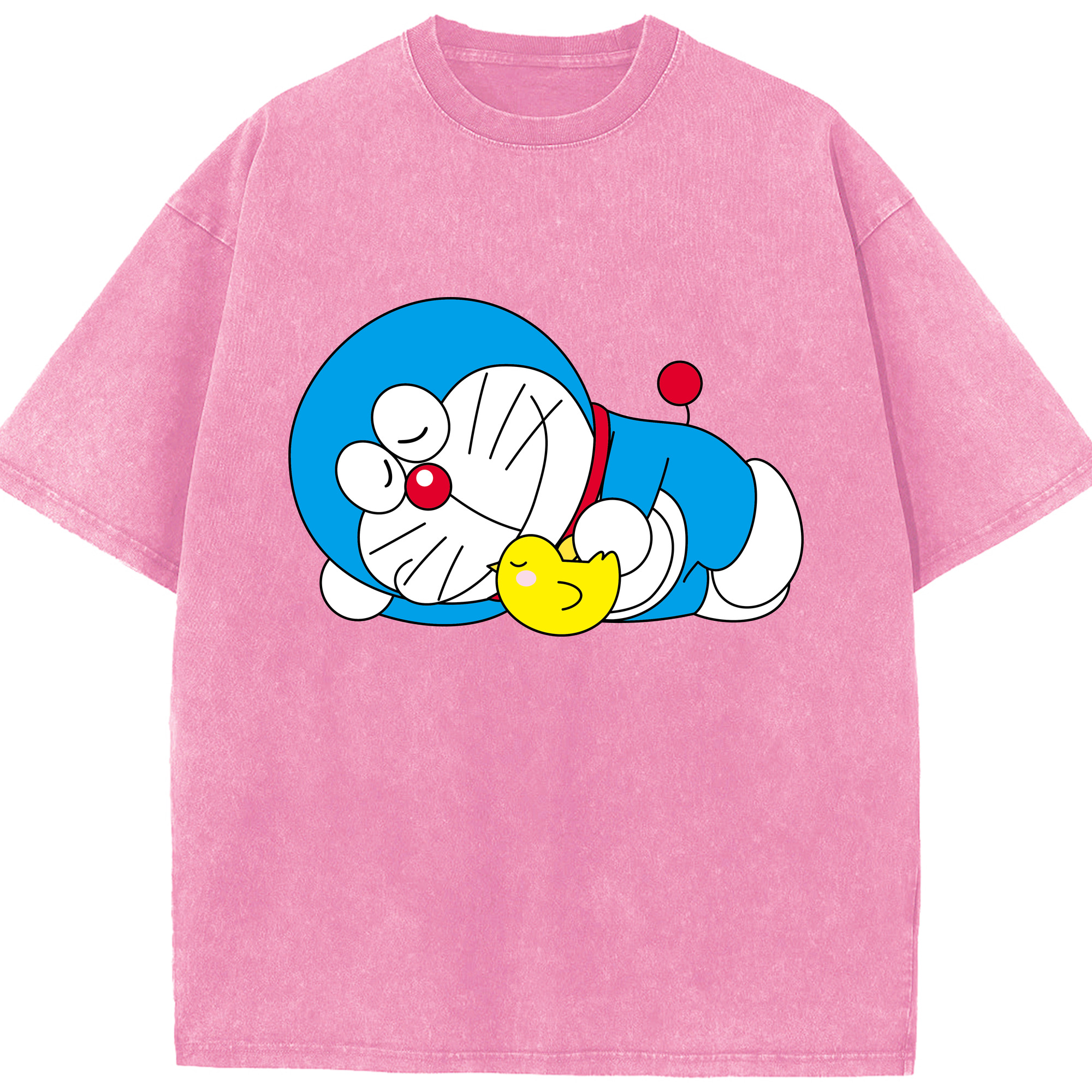 （画像用） ドラえもん Doraemon 綿100% ヴィンテージ風 半袖Tシャツ（フロントプリント）